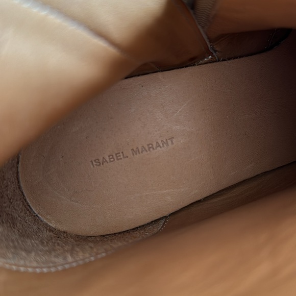 Isabel Marant sage moss colored suede ankle western boots size 40 / 9 new no box - Picture 4 of 10